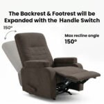 ⁦كرسي استرخاء لازورد بني غامق مع وضعية سرير - MK4⁩ - الصورة ⁦2⁩