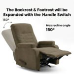 ⁦كرسي استرخاء لازورد بني مع وضعية سرير - MK4⁩ - الصورة ⁦2⁩