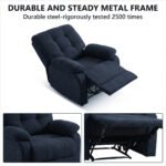 ⁦كرسي استرخاء روكو كحلي مع وضعية سرير - MK2⁩ - الصورة ⁦3⁩