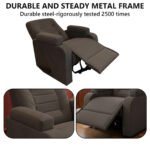 ⁦كرسي استرخاء ميديكال ريلاكس بني غامق مع وضعية سرير - MK3⁩ - الصورة ⁦3⁩