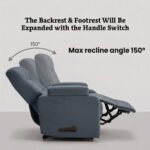 ⁦كرسي استرخاء ميديكال ريلاكس رمادي مع وضعية سرير - MK3⁩ - الصورة ⁦2⁩