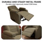 ⁦كرسي استرخاء ميديكال ريلاكس بني مع وضعية سرير - MK3⁩ - الصورة ⁦3⁩