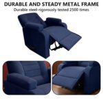 ⁦كرسي استرخاء ميديكال ريلاكس أزرق ملكي مع وضعية سرير - MK3⁩ - الصورة ⁦3⁩