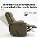 ⁦كرسي استرخاء فليكس مميز مع حامل أكواب - بني - MK10⁩ - الصورة ⁦2⁩