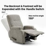 ⁦كرسي استرخاء لازورد رمادي مع وضعية سرير - MK4⁩ - الصورة ⁦2⁩