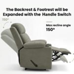 ⁦كرسي استرخاء فليكس مميز مع حامل أكواب - زيتي - MK10⁩ - الصورة ⁦2⁩