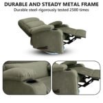 ⁦كرسي استرخاء دياموند شانيل رمادي مع وضعية سرير - MK7⁩ - الصورة ⁦3⁩