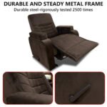 ⁦كرسي استرخاء لازورد بني غامق مع وضعية سرير - MK4⁩ - الصورة ⁦3⁩