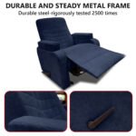 ⁦كرسي استرخاء لازورد كحلي مع وضعية سرير - MK4⁩ - الصورة ⁦3⁩