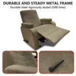 ⁦كرسي استرخاء لازورد بني مع وضعية سرير - MK4⁩ - الصورة ⁦3⁩