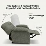 ⁦كرسي استرخاء روكو زيتي مع وضعية سرير - MK2⁩ - الصورة ⁦2⁩