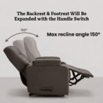 ⁦كرسي استرخاء ميديكال ريلاكس بني غامق مع وضعية سرير - MK3⁩ - الصورة ⁦2⁩