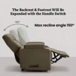 ⁦كرسي استرخاء ميديكال ريلاكس بني مع وضعية سرير - MK3⁩ - الصورة ⁦2⁩