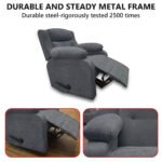 ⁦كرسي استرخاء سلطان رمادي مع وضعية سرير - MK5⁩ - الصورة ⁦3⁩