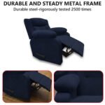 ⁦كرسي استرخاء سلطان كحلي مع وضعية سرير - MK5⁩ - الصورة ⁦3⁩