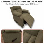 ⁦كرسي استرخاء هاري مميز مع حامل أكواب - بني- MK1⁩ - الصورة ⁦3⁩