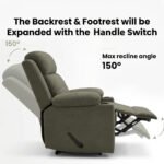 ⁦كرسي استرخاء فليكس مميز مع حامل أكواب - شانيل رمادي - MK10⁩ - الصورة ⁦2⁩