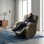 ⁦كرسي استرخاء روكو بني مع وضعية سرير - MK2⁩ - الصورة ⁦5⁩