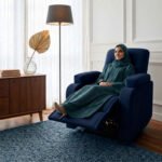 ⁦كرسي استرخاء ميديكال ريلاكس كحلي مع وضعية سرير - MK3⁩ - الصورة ⁦5⁩