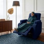 ⁦كرسي استرخاء ميديكال ريلاكس أزرق ملكي مع وضعية سرير - MK3⁩ - الصورة ⁦5⁩