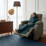 ⁦كرسي استرخاء ميديكال ريلاكس شانيل رمادي مع وضعية سرير - MK3⁩ - الصورة ⁦5⁩