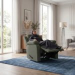 ⁦كرسي استرخاء هاري مميز مع حامل أكواب - زيتي- MK1⁩ - الصورة ⁦5⁩