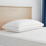 ⁦مخدة نوم بخط ذهبي مزدوج 100% قطن - 1400 جرام⁩ - الصورة ⁦8⁩