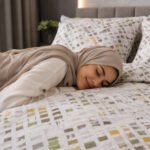 ⁦مفرش سرير تركي فاخر 12 قطعة – قطن ناعم بتصميم هندسي عصري⁩ - الصورة ⁦4⁩